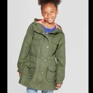 Cat and Jack Olive Green Girls Fall Jacket